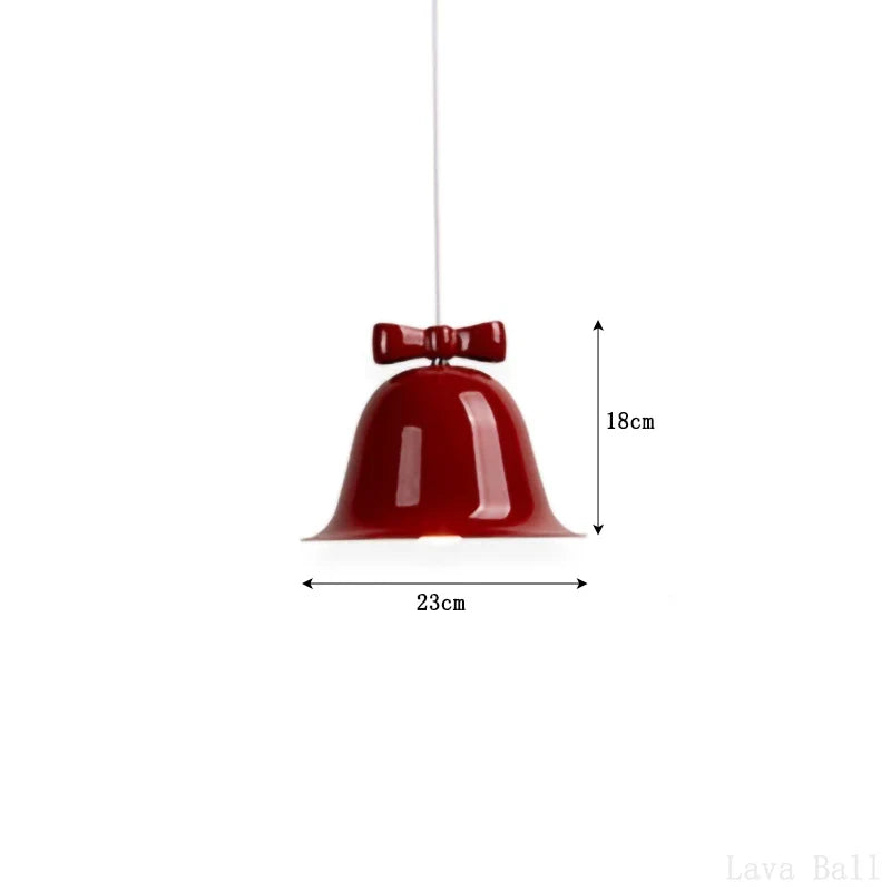 suspension modernes en forme de cloche avec nœud décoratif