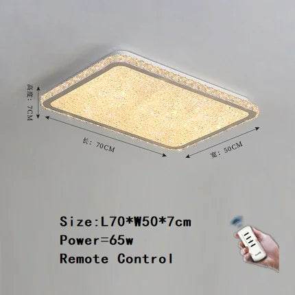 plafonnier led rond en cristal k9 design nordique luxueux romantique et chaleureux