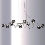 lustre nordique créatif en verre art lumineux pour décoration intérieure