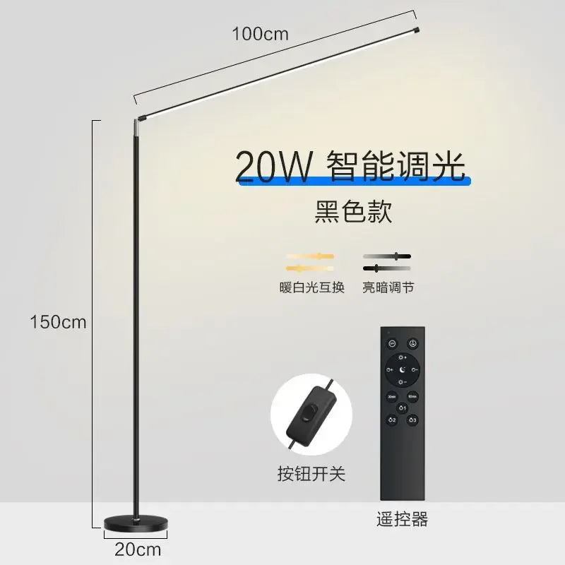 lampadaire led minimaliste super lumineux pour lecture