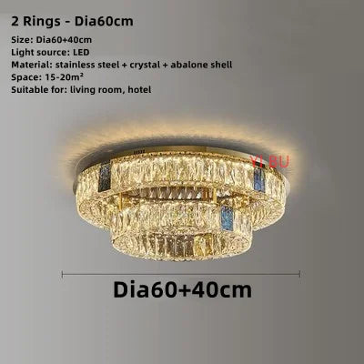 plafonnier led rond design nordique en acier inoxydable 	 modèle