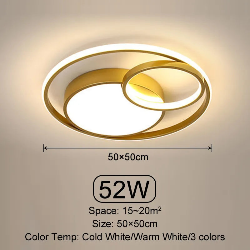 Plafond moderne à LEDs lumière salon chambre salle à manger plafonnier éclairage intérieur Dimmable décoratif maison lampes lumineuses