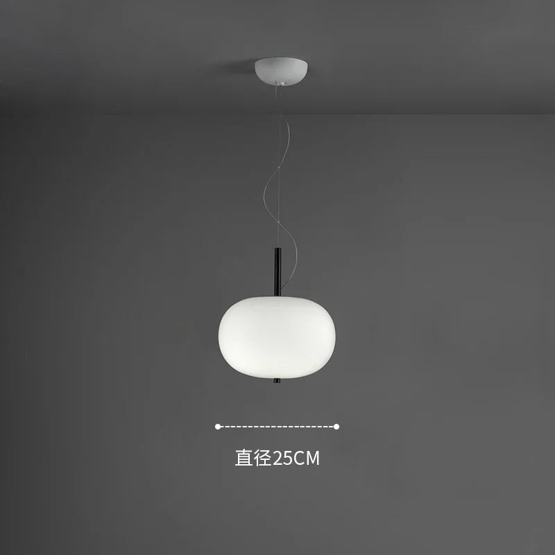 Kobuc Design nordique salon suspension avec grande boule ronde abat-jour en verre créatif bois lustre salle à manger chevet