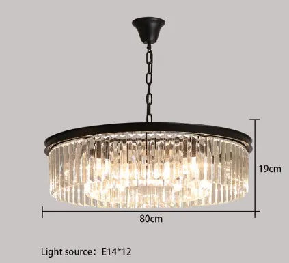 lustre en cristal suspendu pour éclairage intérieur design élégant