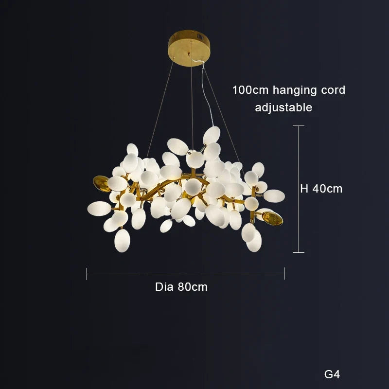 Modern Designer Dining Room Led Chandelier Living Room Grape Chandelier Bedroom Home Decor Hotel, Meeting Room Gloss Chandelier