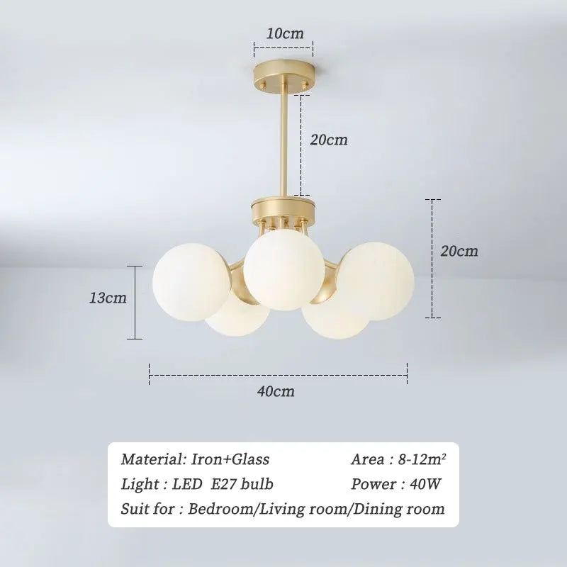 lustre led nordique 	 pour éclairage intérieur suspendu
