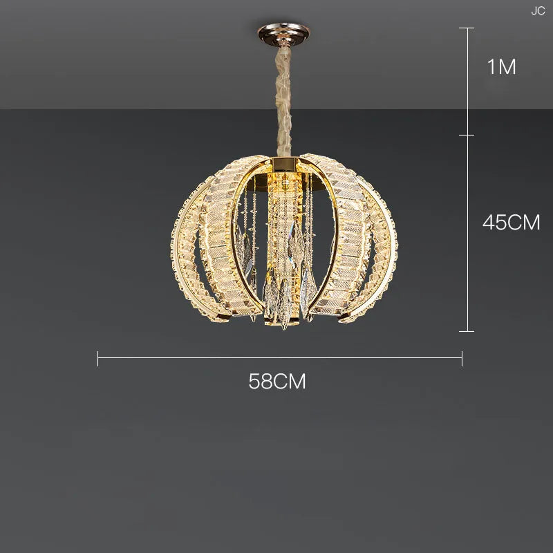 lustre de luxe en cristal pour villas haut de gamme personnalisé