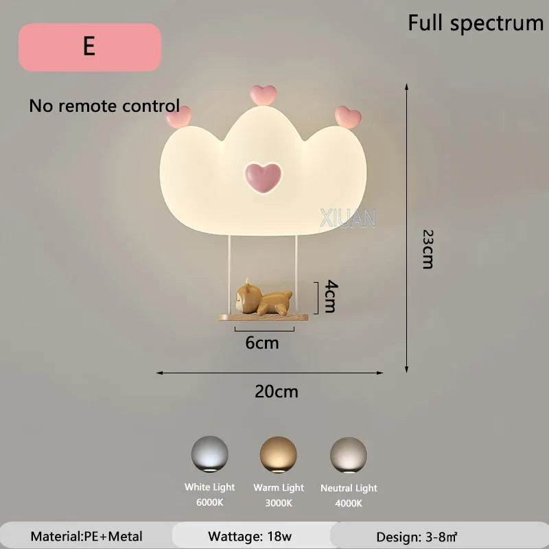 applique murale cœur rose pour chambre de princesse