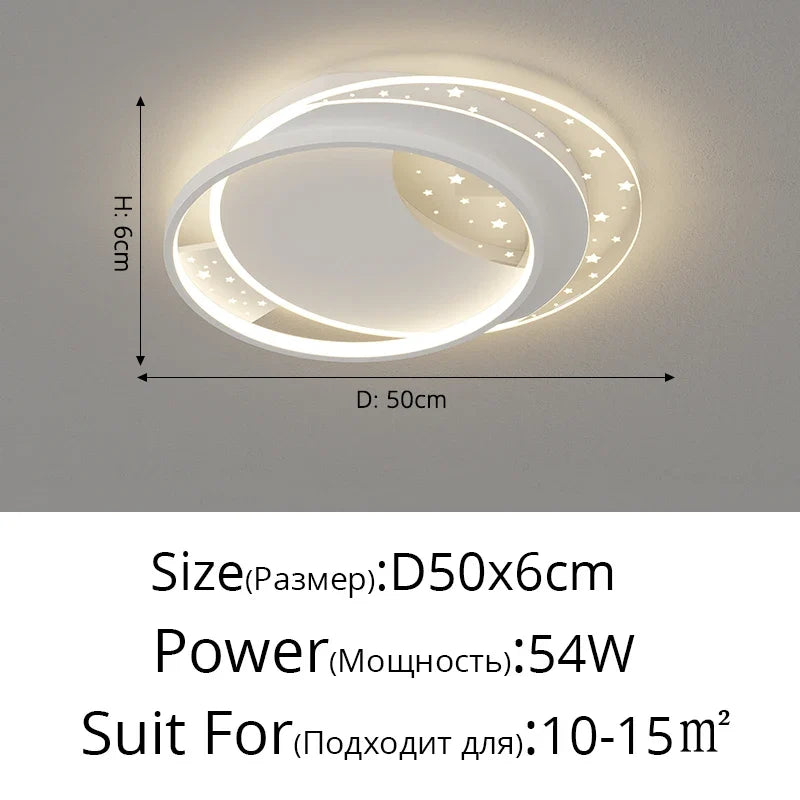 plafonnier moderne à leds pour éclairage intérieur décoratif
