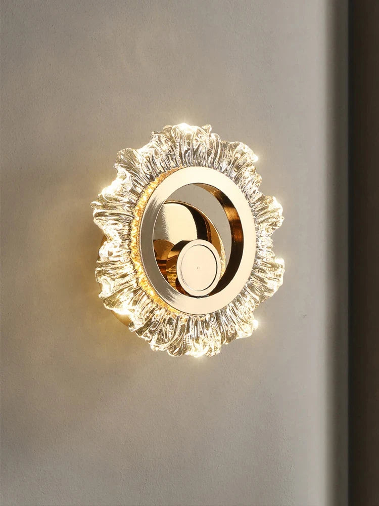 applique murale led tournesol design intérieur moderne minimaliste