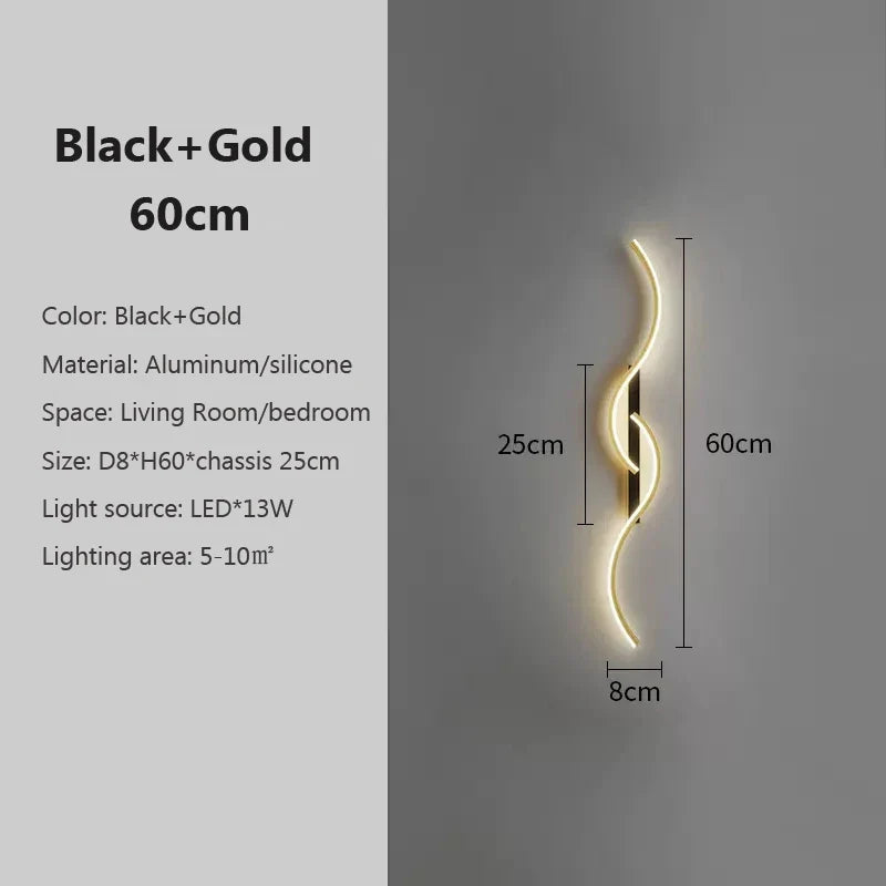 Applique murale LED moderne et minimaliste