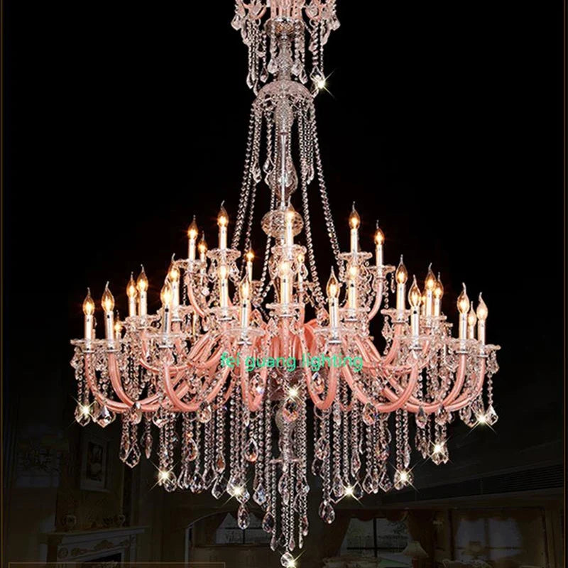 lustre moderne en cristal pour décoration intérieure élégante
