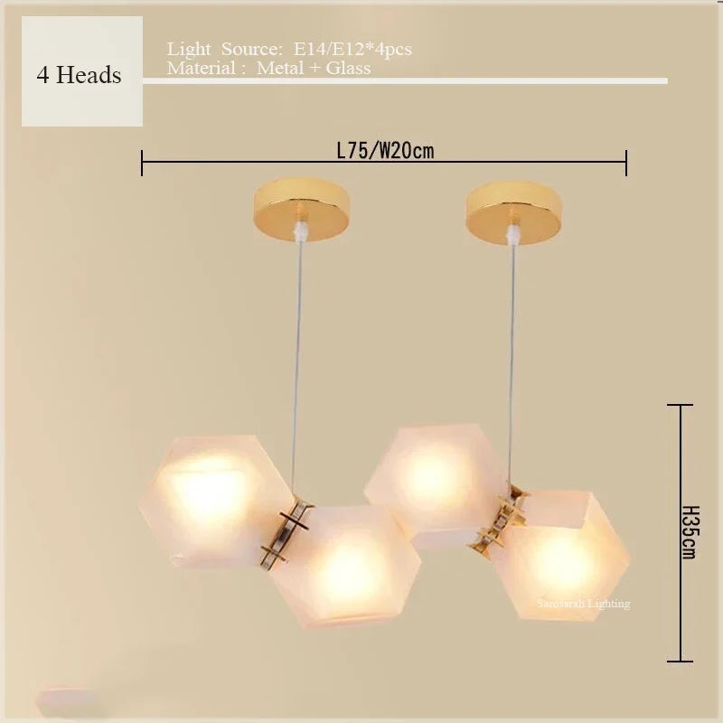 2024 Modern LED Chandelier Nordic Home Decoration  Club Front Desk Hanging Light Office Restaurant Ceiling Chandelier