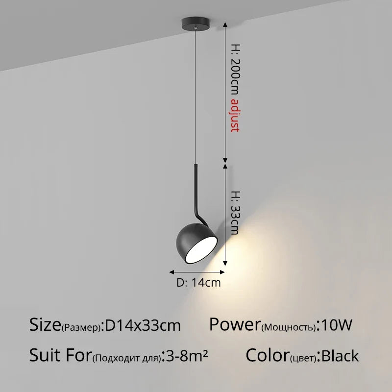 lustres modernes led suspendus pour bar et loft