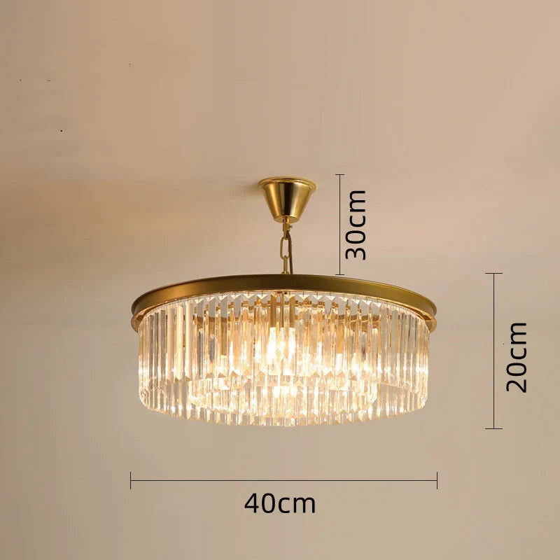 lustre en cristal moderne design pour éclairage élégant