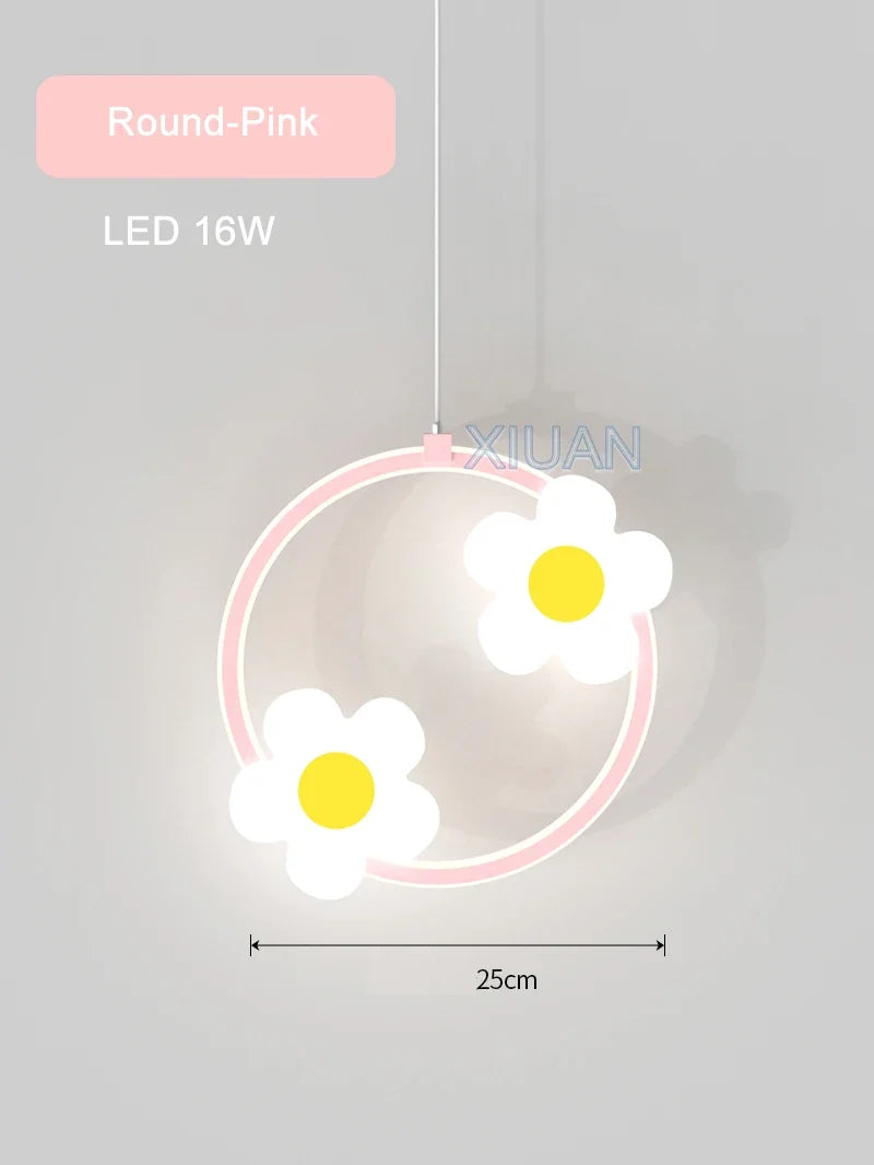 lustre fleur suspension pour fille chambre de bébé