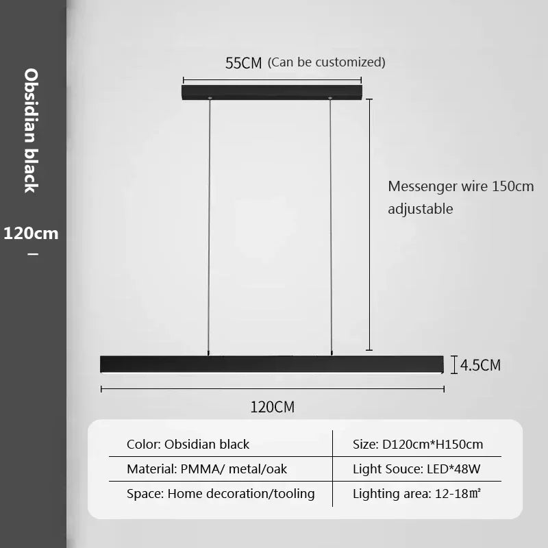 suspension moderne à LED pour un intérieur élégant et décoratif
