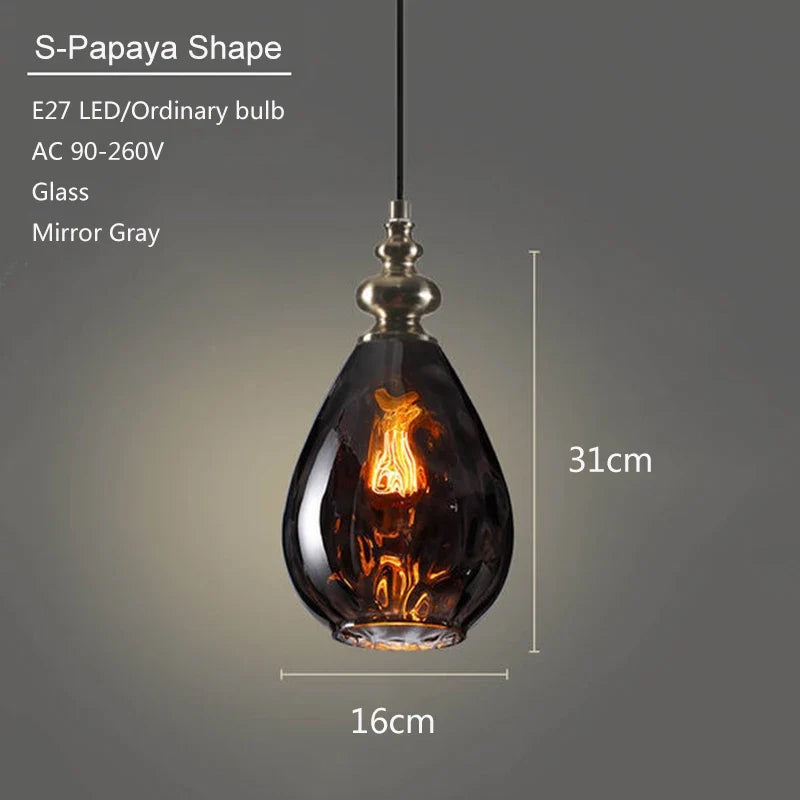 suspension en verre moderne pour décoration intérieure élégante