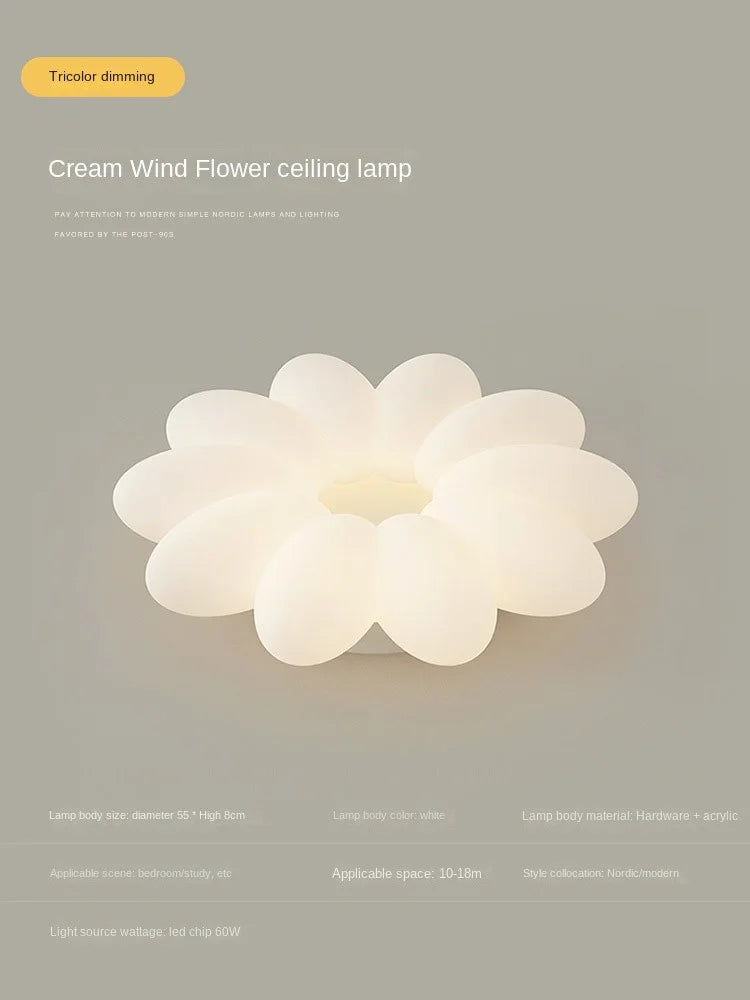 plafonnier led fleurs pour chambre d enfant trois couleurs lumière