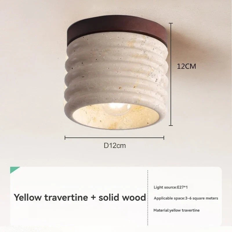 suspension wabi-sabi cave pierre décoration intérieure design bois