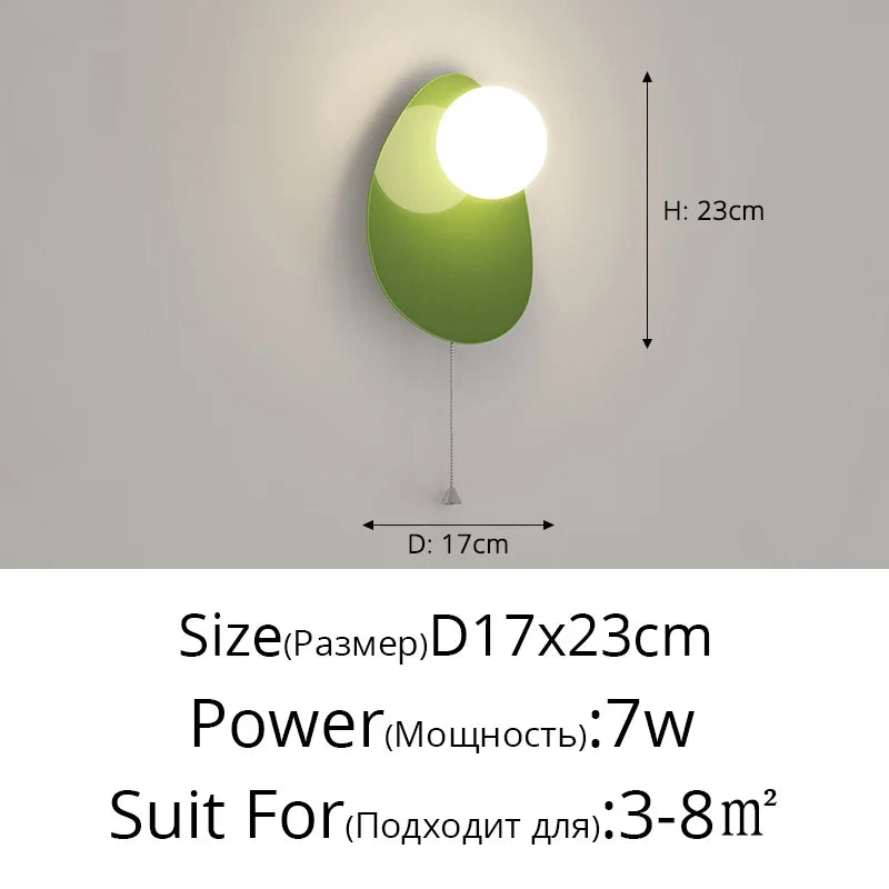 lampe de chevet murale en u anti-lumière bleue minimaliste
