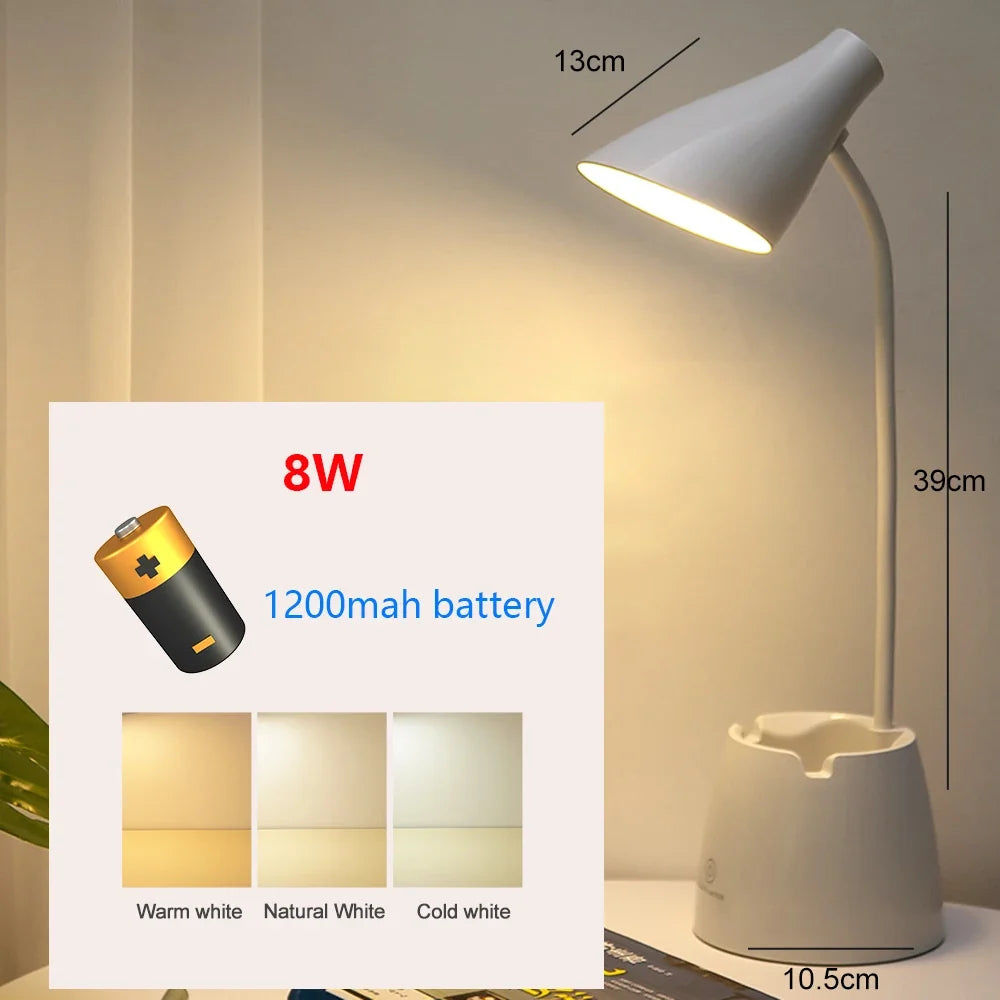 lampe de bureau led tactile usb avec protection des yeux
