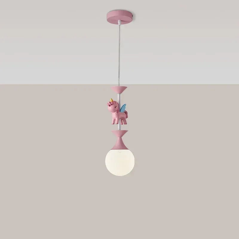 lustre led moderne carrousel pour enfants style princesse