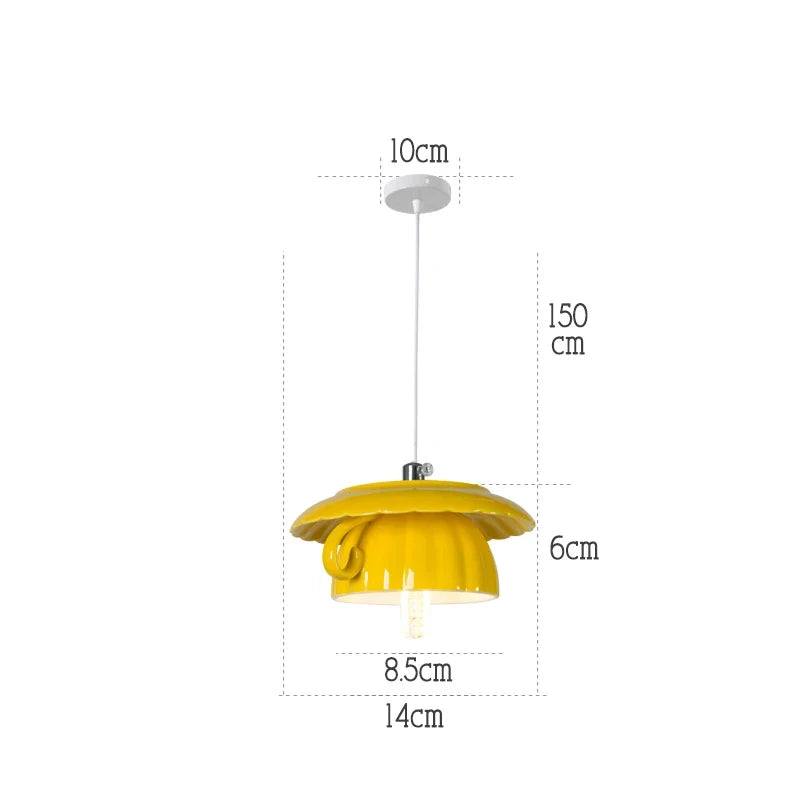 lampe suspension céramique moderne led