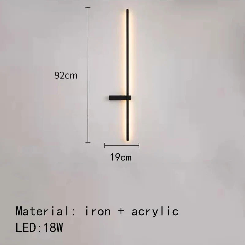 applique murale led minimaliste design artistique