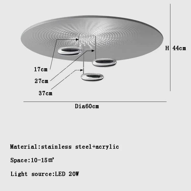 lustre postmoderne italien en forme de goutte led créative