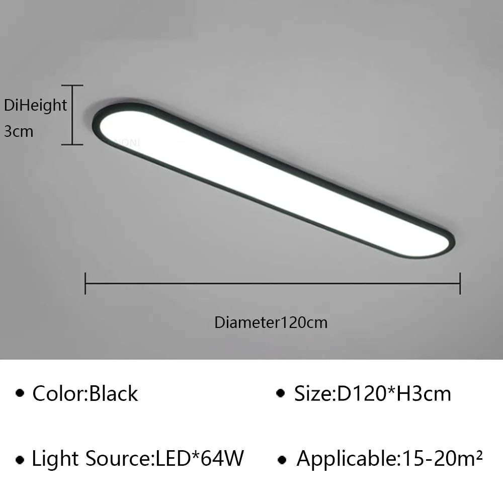 plafonnier led ultra fin moderne pour intérieur élégant et contemporain
