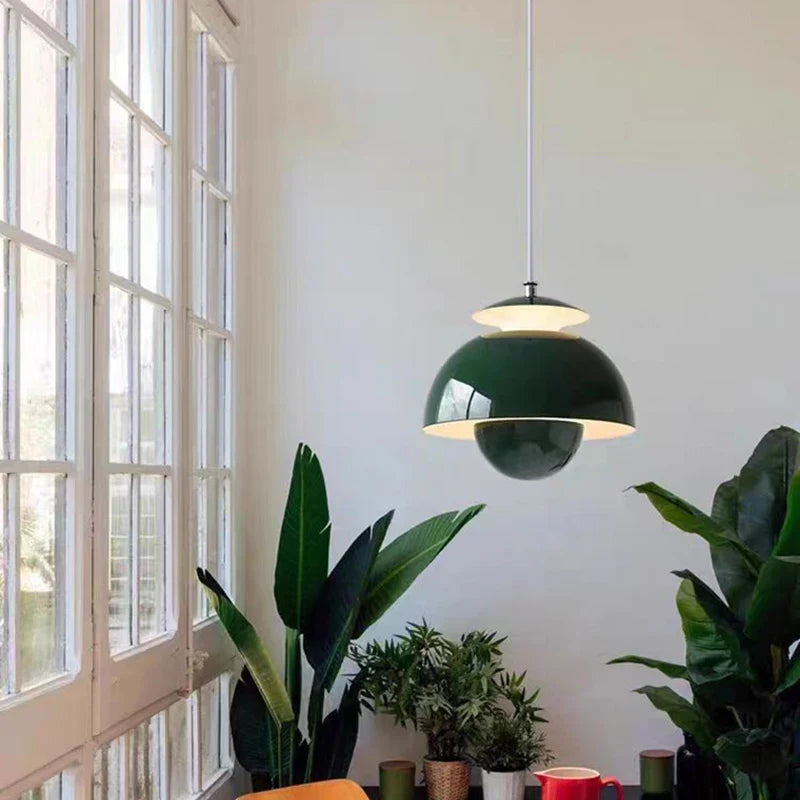 suspension led moderne en métal avec cordon réglable