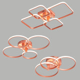 lustre moderne en métal pour décoration intérieure élégante