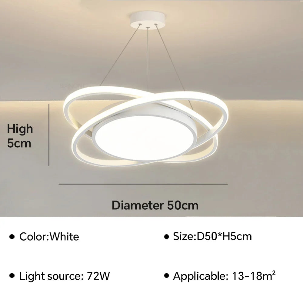 plafonnier led suspendu design moderne pour intérieur décoratif