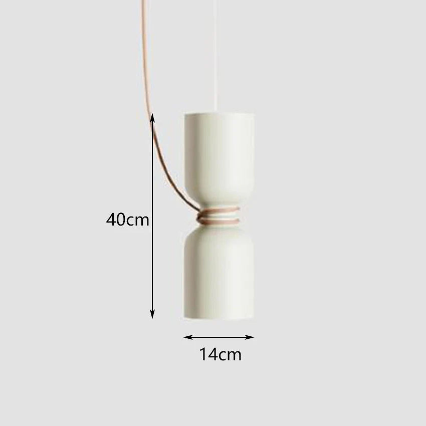 suspension à deux têtes design moderne pour intérieur
