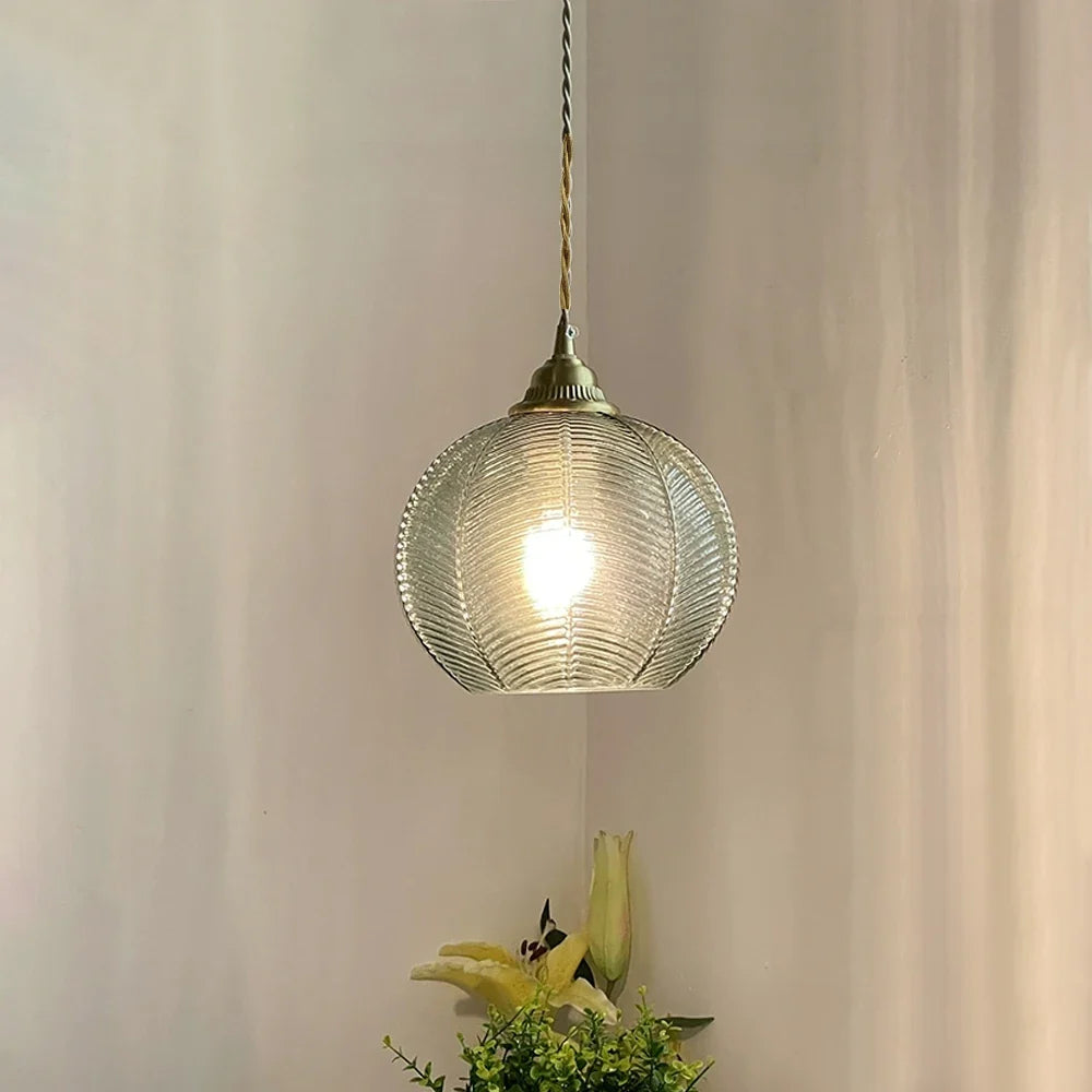 suspension en verre moderne à led pour intérieur contemporain