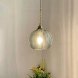 suspension en verre moderne à led pour intérieur contemporain
