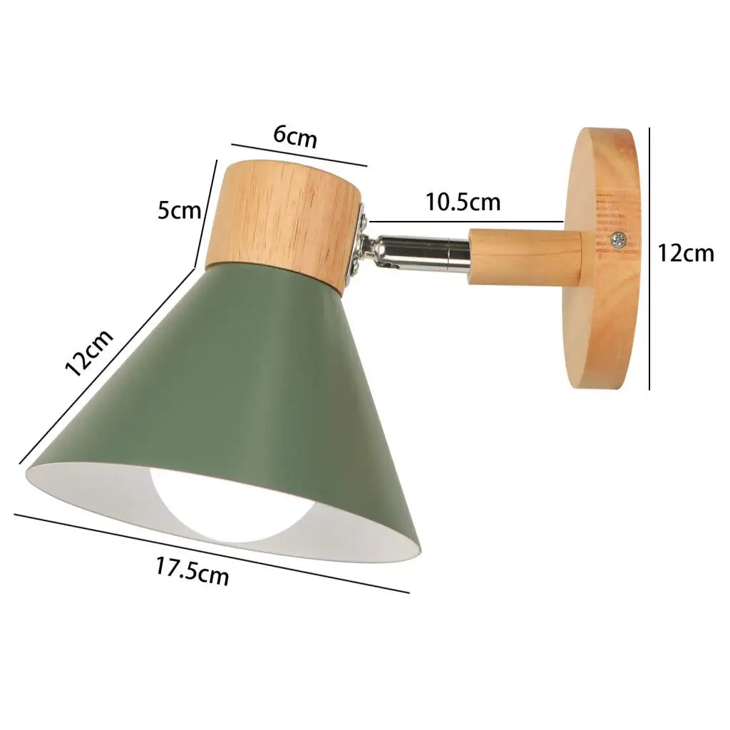 applique murale led nordique bois moderne décor maison