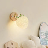 applique murale fraise en verre lampe créative pour bébé et enfant