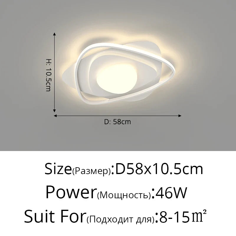 lustre led moderne nordique simple pour éclairage chaud