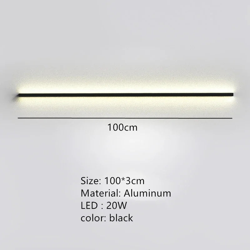 applique murale led moderne avec interrupteur de gradation pour décoration