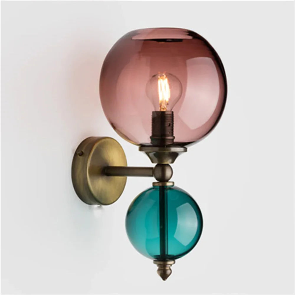Applique murale LED en forme de bulle de verre
