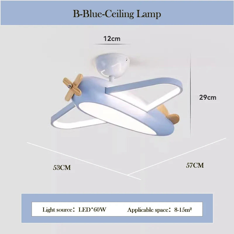 plafonnier hélicoptère moderne pour chambre d'enfant garçon