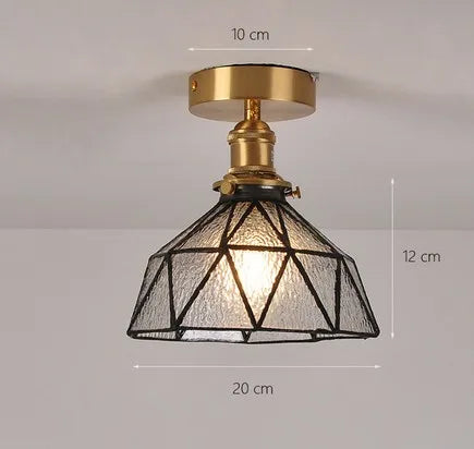 plafonnier moderne en verre pour intérieur et extérieur lumineux
