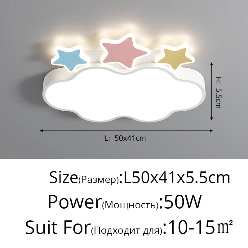 lampe led créative pour chambre d'enfant motif avion et nuages