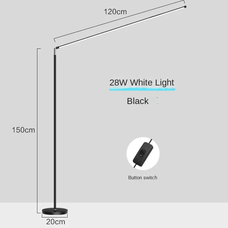 lampadaire led minimaliste super lumineux pour lecture
