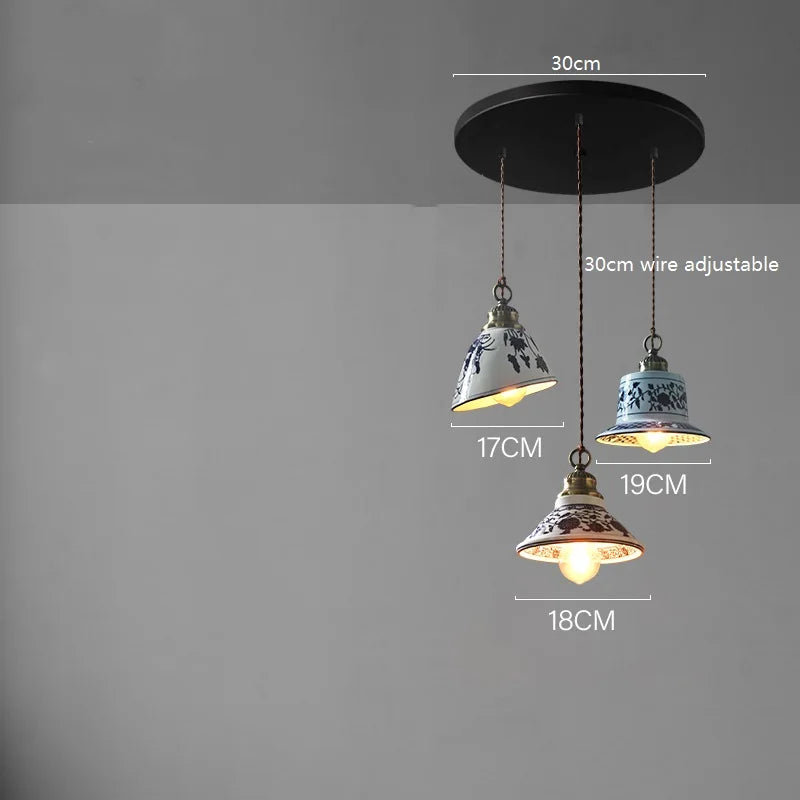 suspension led moderne en céramique pour intérieur maison