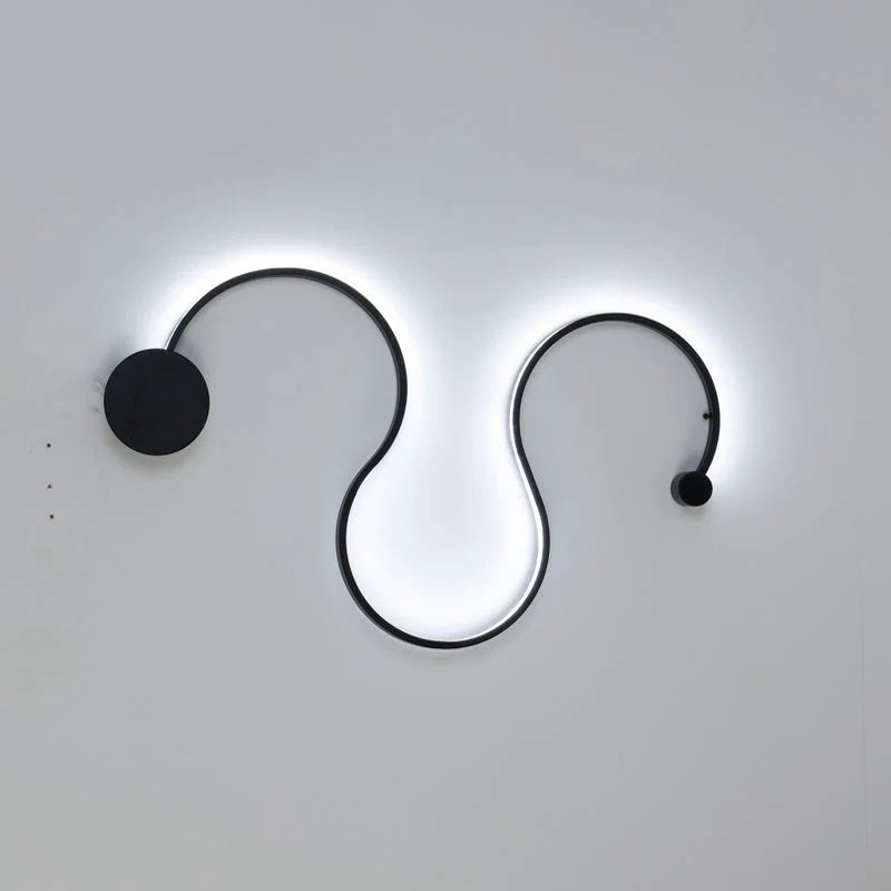 applique murale moderne en aluminium minimaliste design éclairage intérieur
