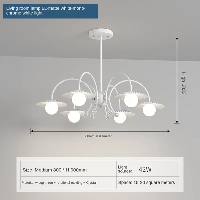 lustre moderne en verre pour décoration intérieure créative et artistique