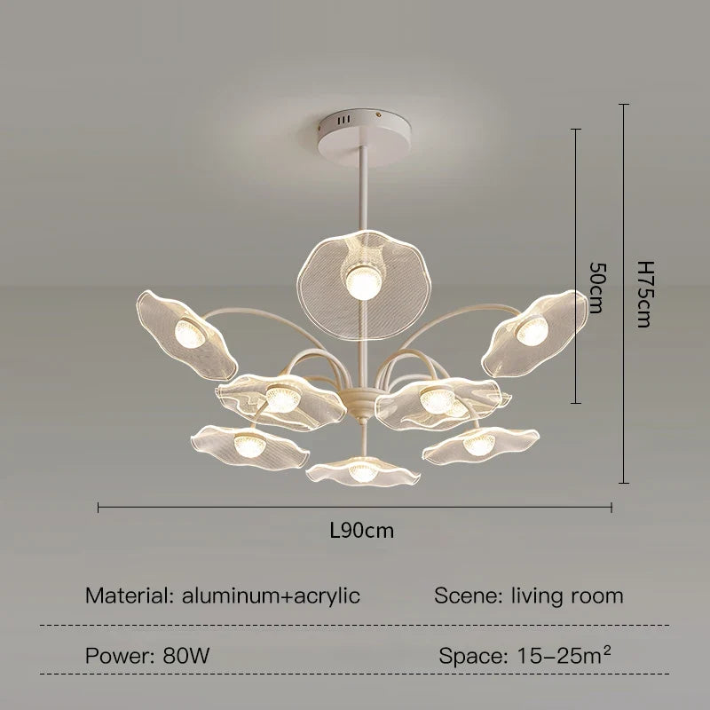 Lustre de salon moderne blanc décor à la maison Led lampe suspendue de plafond pour hall chambre Loft salle à manger cuisine luminaires